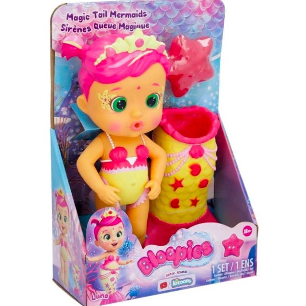 Trade Shop - Bloopies Magic Tail Sirenetta Magica Bambola Luna Giocattolo Per Bambine Età 18+ -