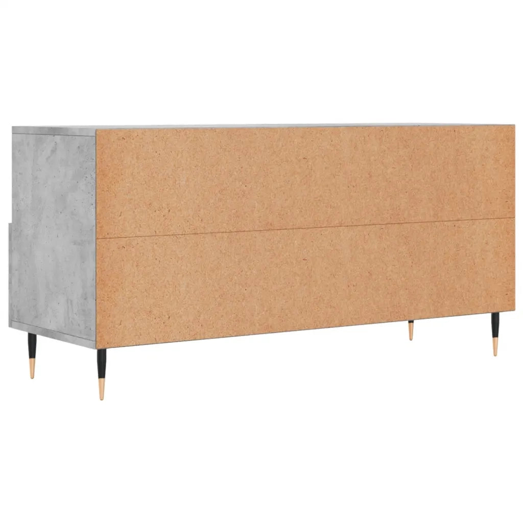 Mobile Porta TV Grigio Cemento 102x36x50 cm Legno Multistrato 829016