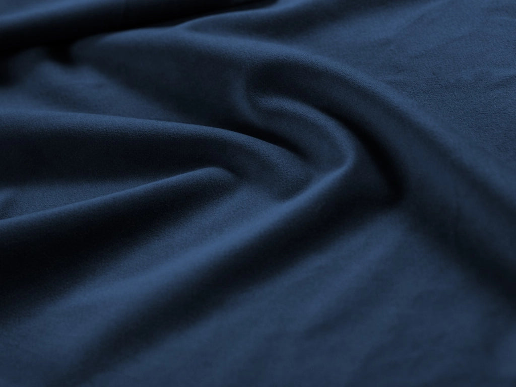 Cosmopolitan Design - Pouf "Vienna" in velluto blu reale 