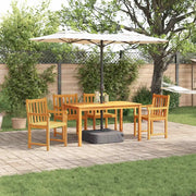 Set da Pranzo per Giardino 5 pcs Marrone