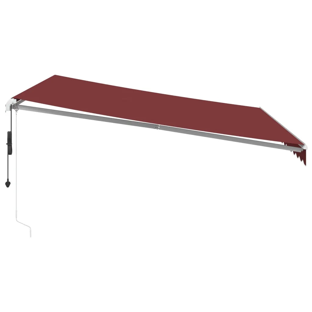 Tenda da Sole Retrattile Automatica Bordò 400x350 cm 3214984