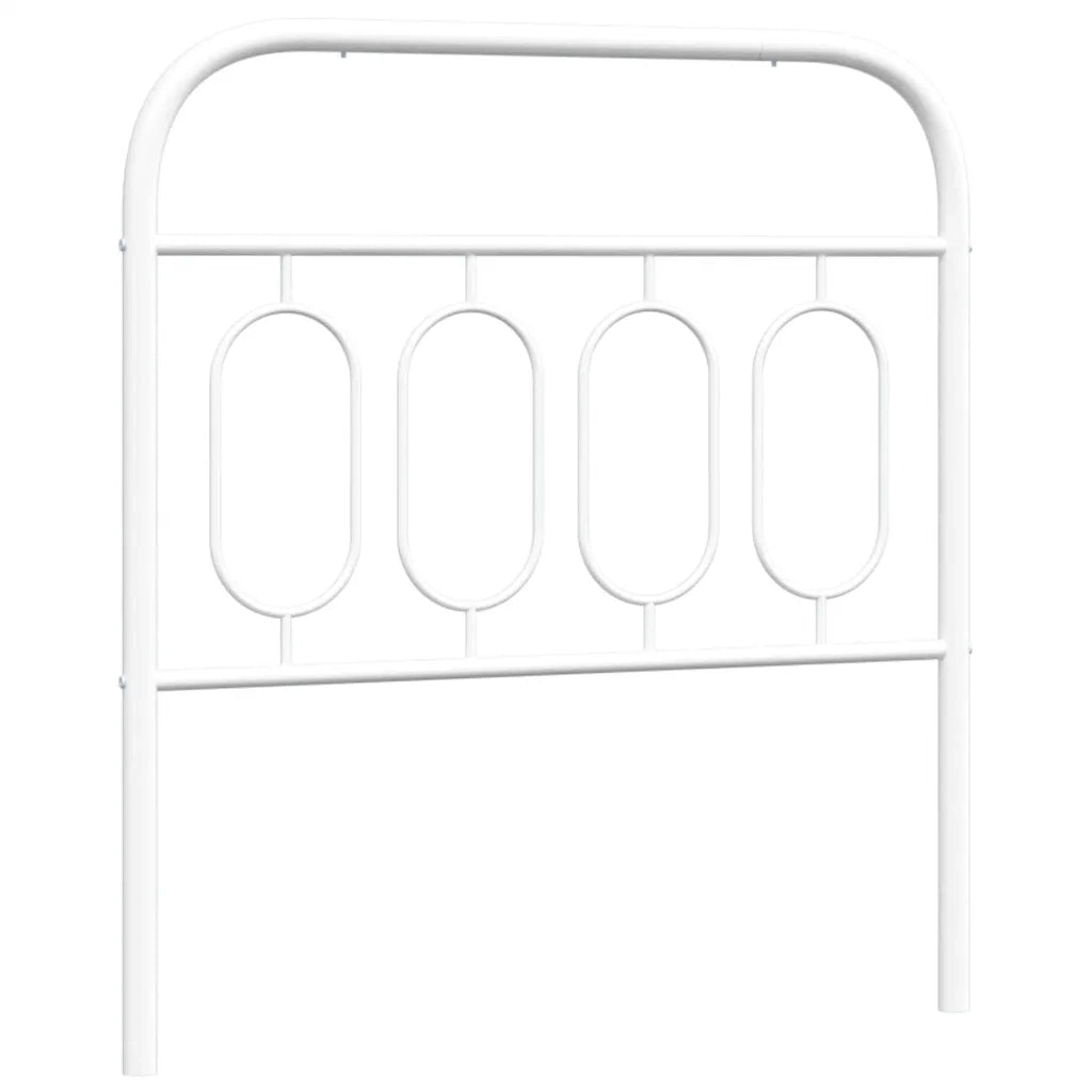 Testiera in Metallo-Testiera in Ferro-Testata Bianco 80 cm 789815
