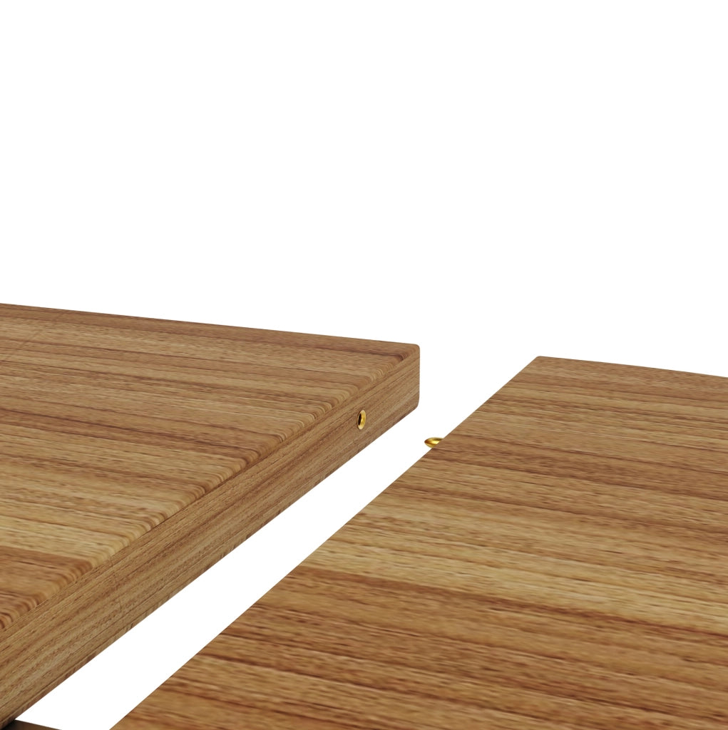 Tavolo da pranzo allungabile 118(158)x118x76.8 cm con vano contenitore; MDF; finitura noce