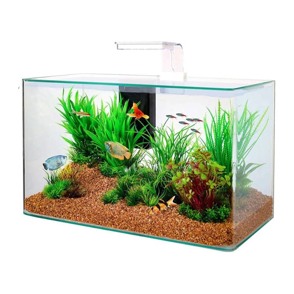 Zolux Clear 50 - acquario 32L cm50x25x30h con filtro interno e plafoniera LED Colore: Bianco
