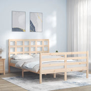 Giroletto con Testiera-Struttura Letto con testiera 120x200 cm in Legno Massello 116657