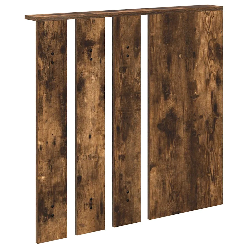 Appendiabiti a muro con lo scaffale Rovere fumo 84 x 10 x 80 cm 874495