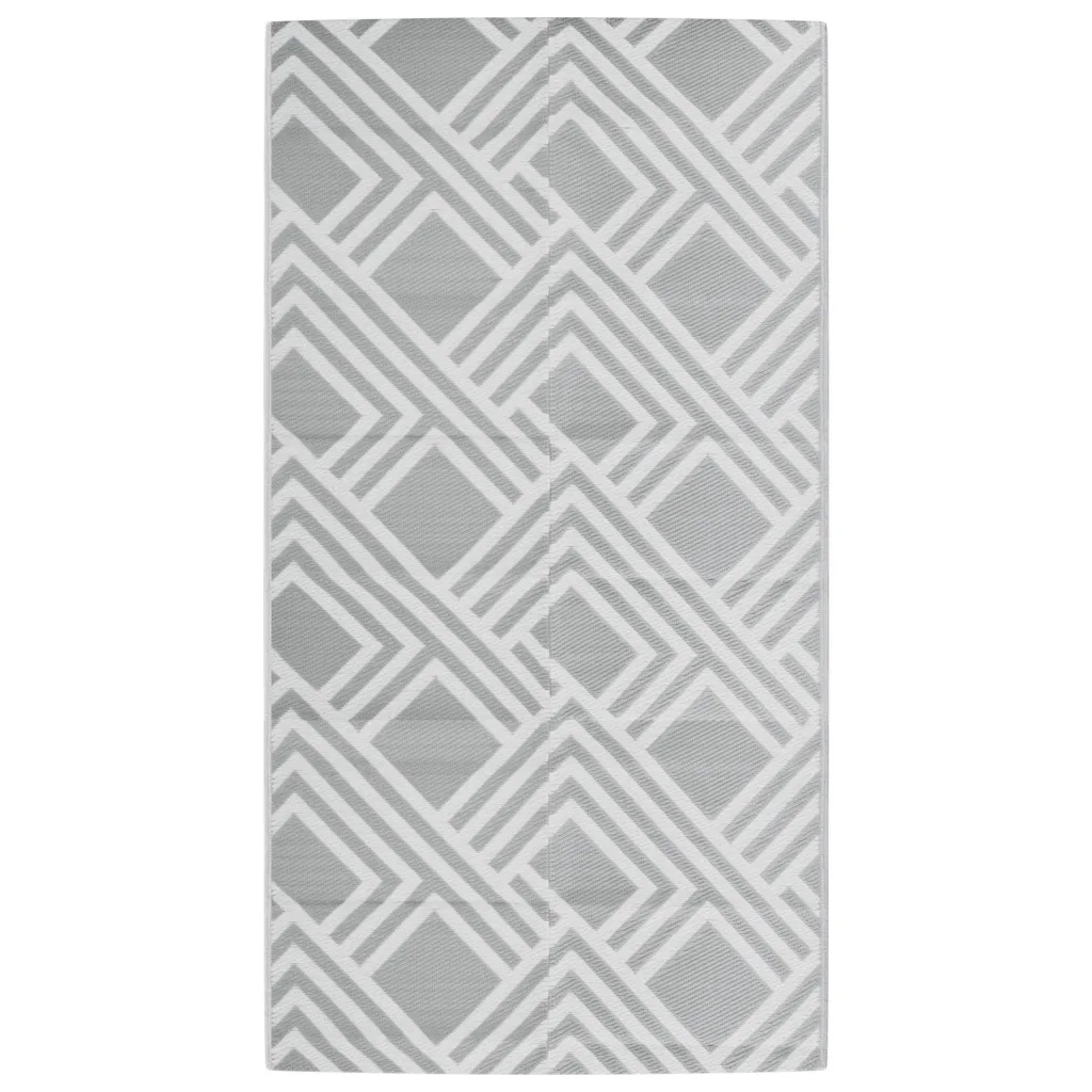 Tappeto da Esterni ARAKIL Grigio 80x150 cm in PP 368561