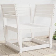 Sedia da Giardino Bianca in Legno Massello di Pino 844675