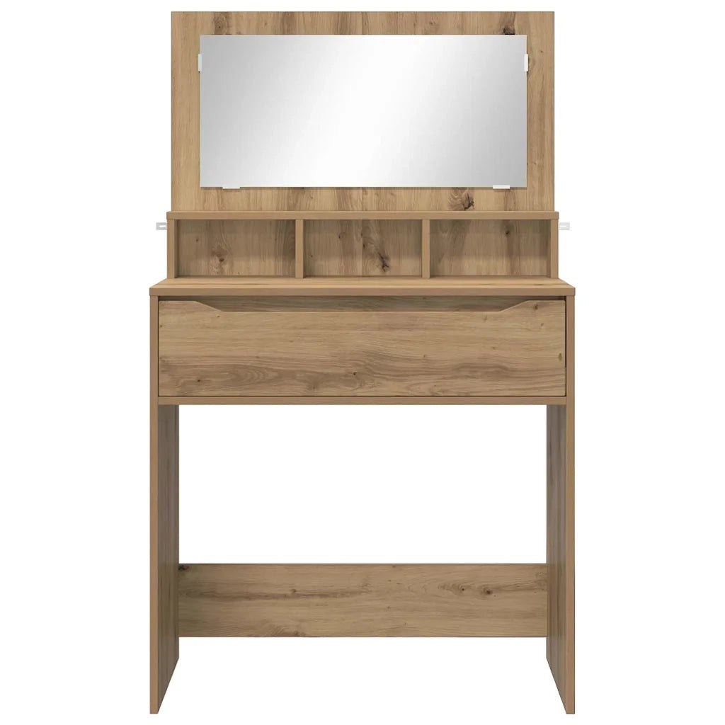 Tavoli da Trucco per Camera da Letto Rovere artigianale 888986