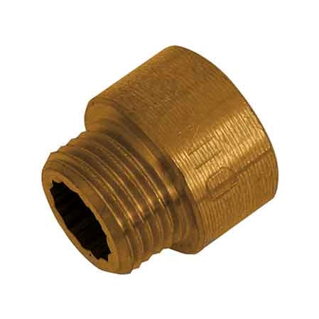 PROLUNGA OTTONE GIALLO 1/2x10 mm - MADE IN ITALY