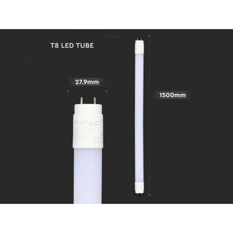 Tubo LED T8 G13 150cm 20W 2100lm Nanoplastica non Ruotabile, Disponibili 3000K 4000K 6400K (Bianco Neutro 4000K)