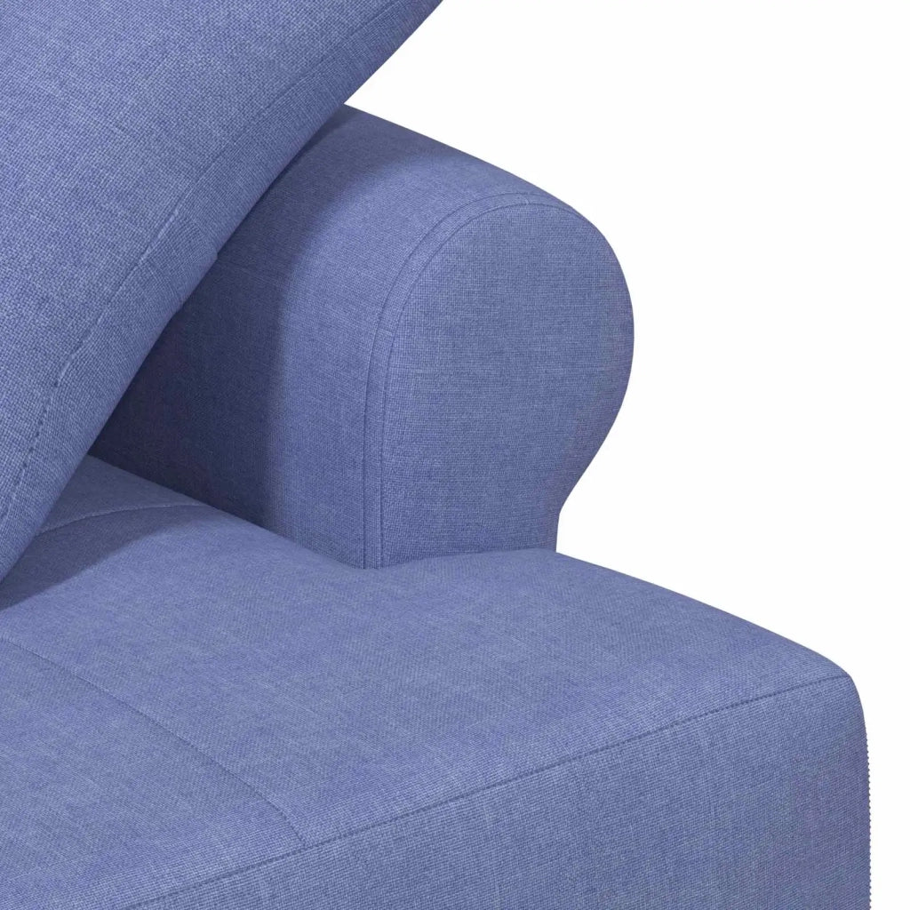 Loveseat con bottoni imbottiti Blu jeans 120 x 65 x 79 cm 42041821