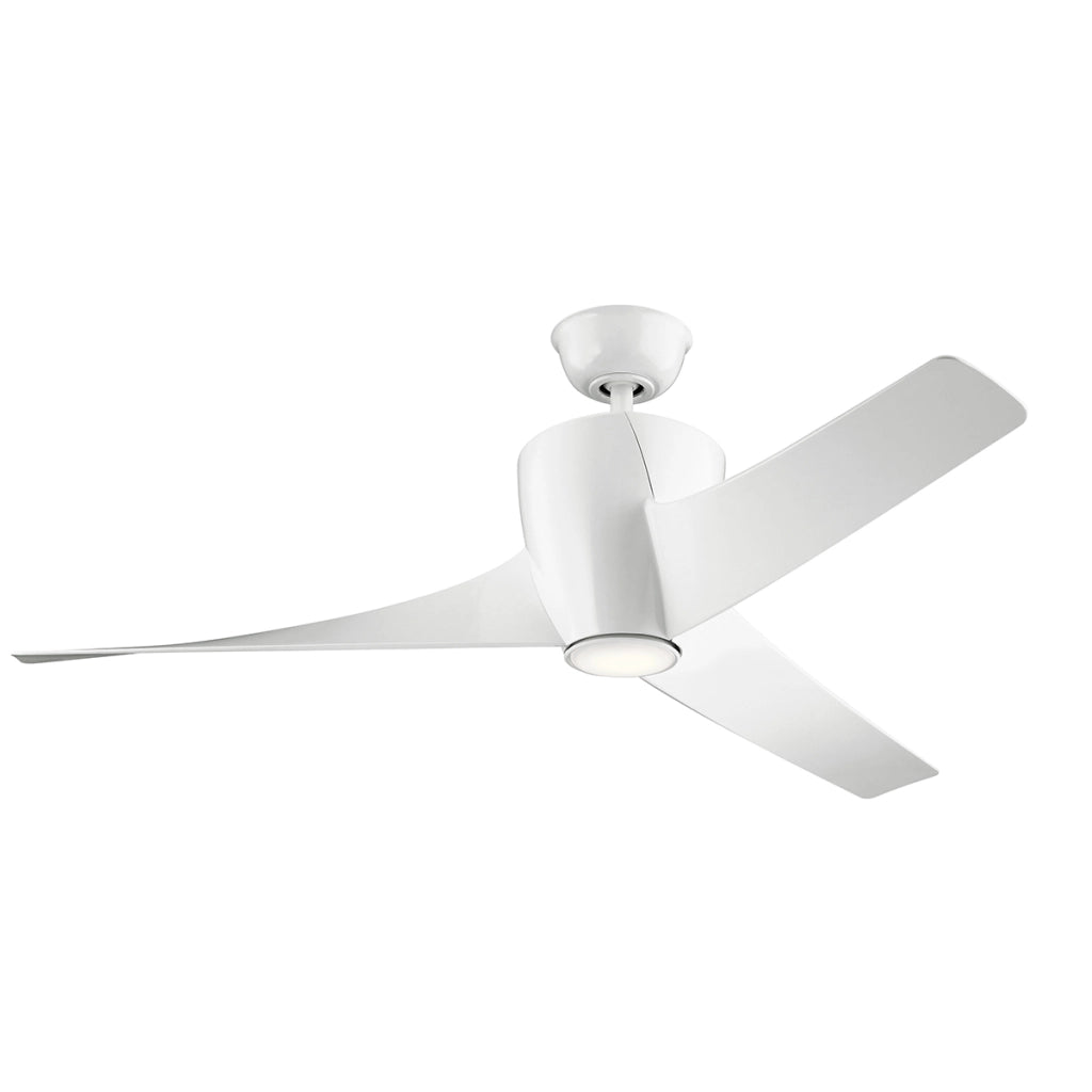 Ventilatore soffitto 142 cm LED 10W telecomando bianco