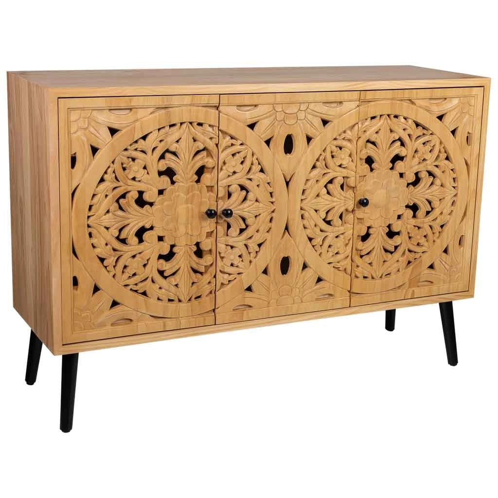 Credenza legno marrone 120x38x80h cm