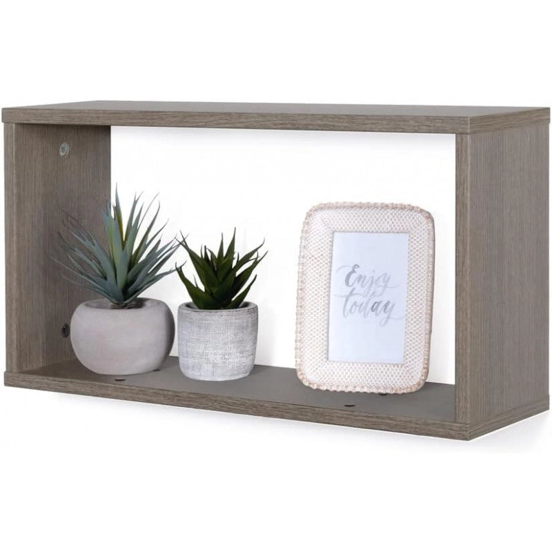 Mensola da Parete Rovere Avena 56.8x30x17 cm - Ripiano Multiuso per Bagno, Cucina, Camera o Ufficio - Libreria Sospesa con Tasselli, Made in Italy