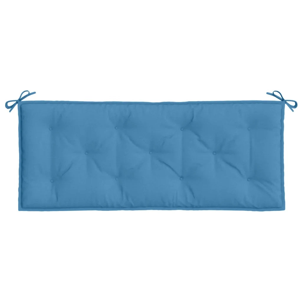 Cuscino per Panca da Giardino Blu MÃ©lange 120x50x7cm in Tessuto