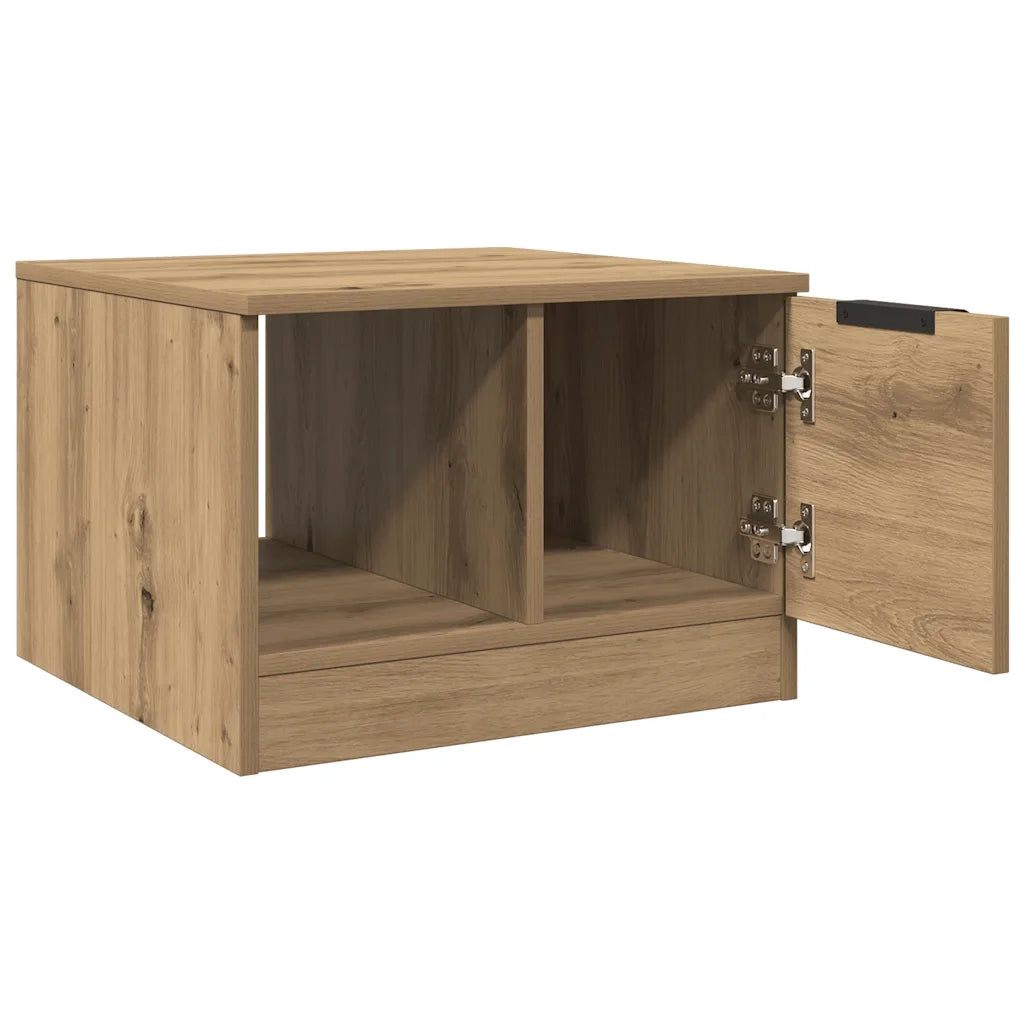 vidaXL Tavolino da Salotto Rovere Artigianale 50x50x36 cm Truciolato