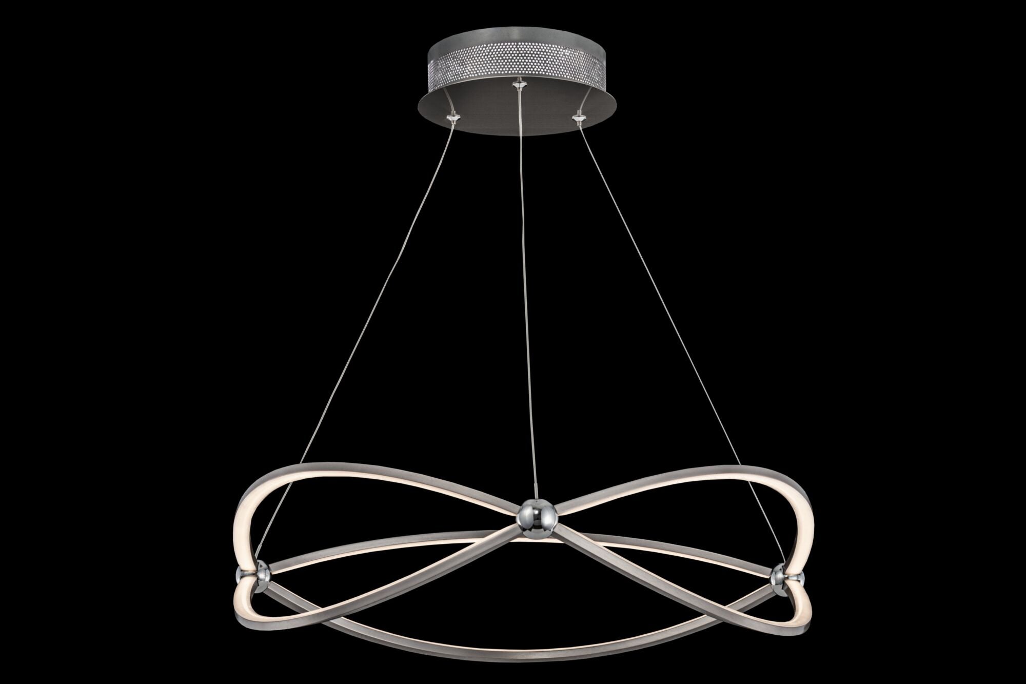 Lampada pendente Modern in Metallo Weave Nickel