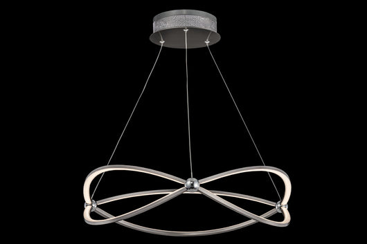 Lampada pendente Modern in Metallo Weave Nickel