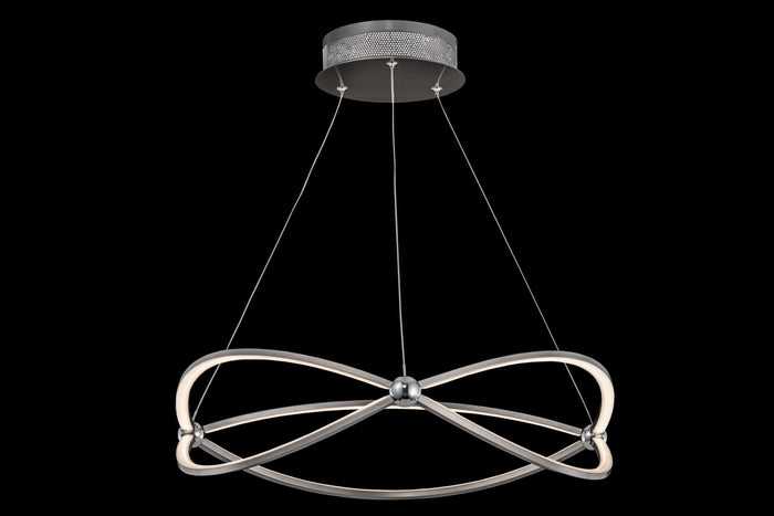 Lampada pendente Modern in Metallo Weave Nickel