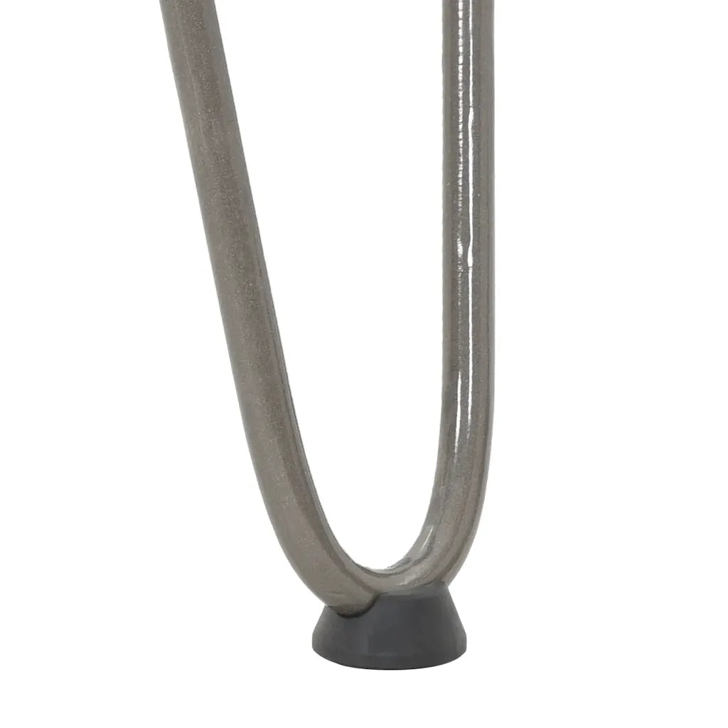 Gambe a forcina per tavoli consolle 4 pz in acciaio naturale 72 cm in acciaio massiccio 4012427