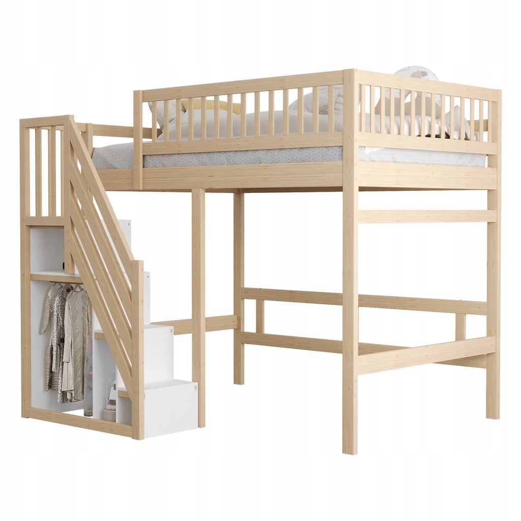 Letto in legno 140x200 - Xylo - Con sponde senza materasso