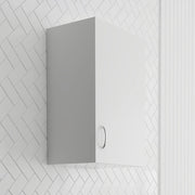 Pensile multiuso 45x32 in legno bianco con due ripiani Fedra