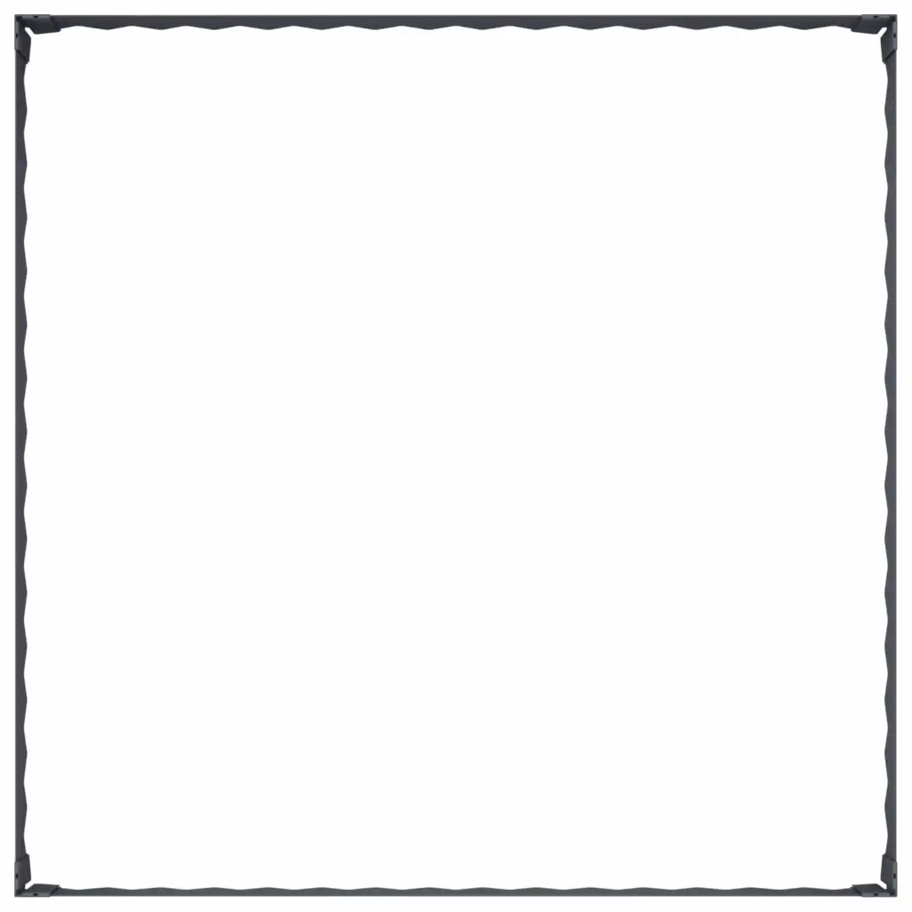 Bordura per Prato 100 x 100 x 20 cm Acciaio Antracite 8008963