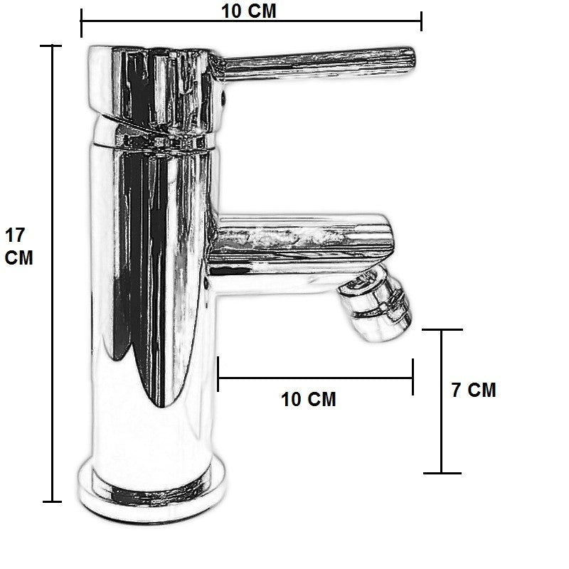Rubinetto Miscelatore Per Bidet Con Maniglia A Stick, Serie Pesante