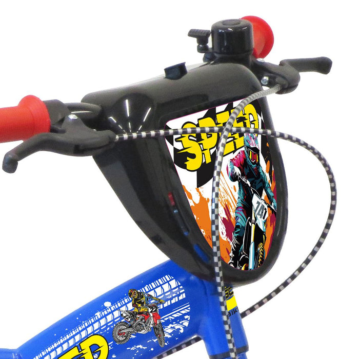 SCH SPEED 14", bicicletta per bambini, adatta a bambini tra i 4 e i 6 anni, per altezza tra 100 e 120 cm, con campanello