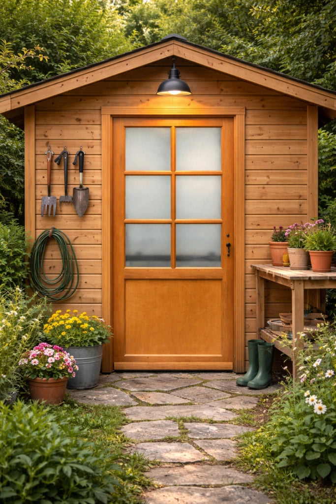 Porta di servizio in legno 'Naxos' 200X90 a sinistra a spinta (dimensioni tabella) senza maniglia