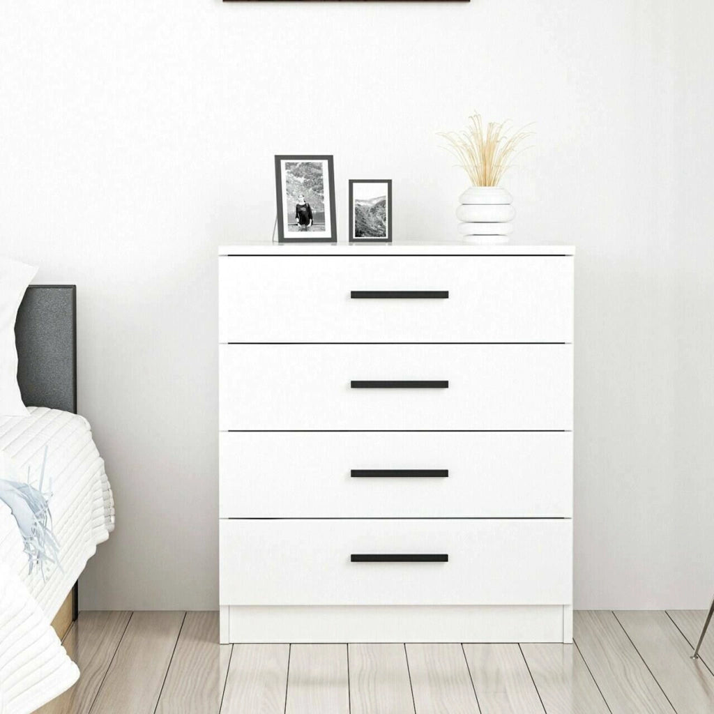 Kalmaegi, Cassettiera 4 Cassetti, 70x79x42h cm Bianco