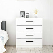 Kalmaegi, Cassettiera 4 Cassetti, 70x79x42h cm Bianco