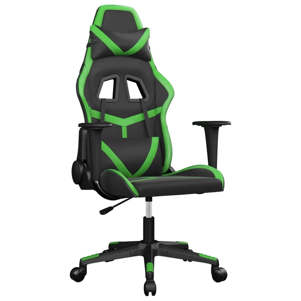 Sedia da Gaming Nera e Verde in Similpellecod mxl 125049