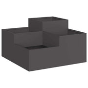 Fioriera da giardino minimalista per esterni 80 x 80 x 48 cm in acciaio nero codice 02_0052055.