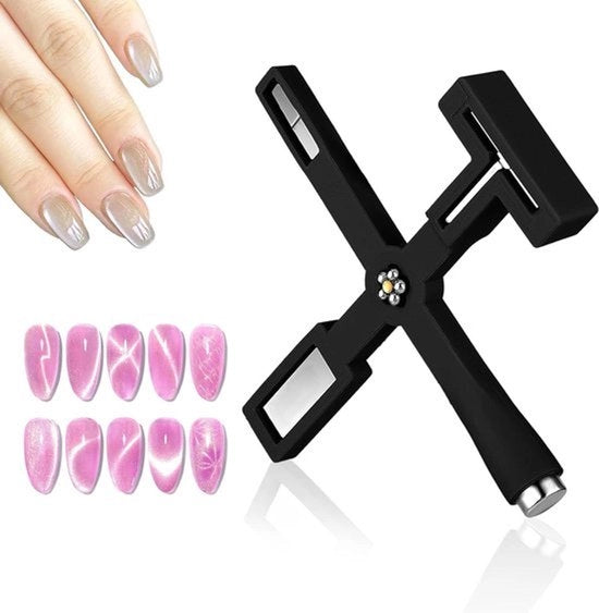 Gerecuperatore di unghie multifunzionale 5 in 1 - con guaina di protezione in silicone - gatto - pennello magnetico per smalti - bacchetta magica - unghie - kit di design unghie per casa - salone di bellezza a casa .