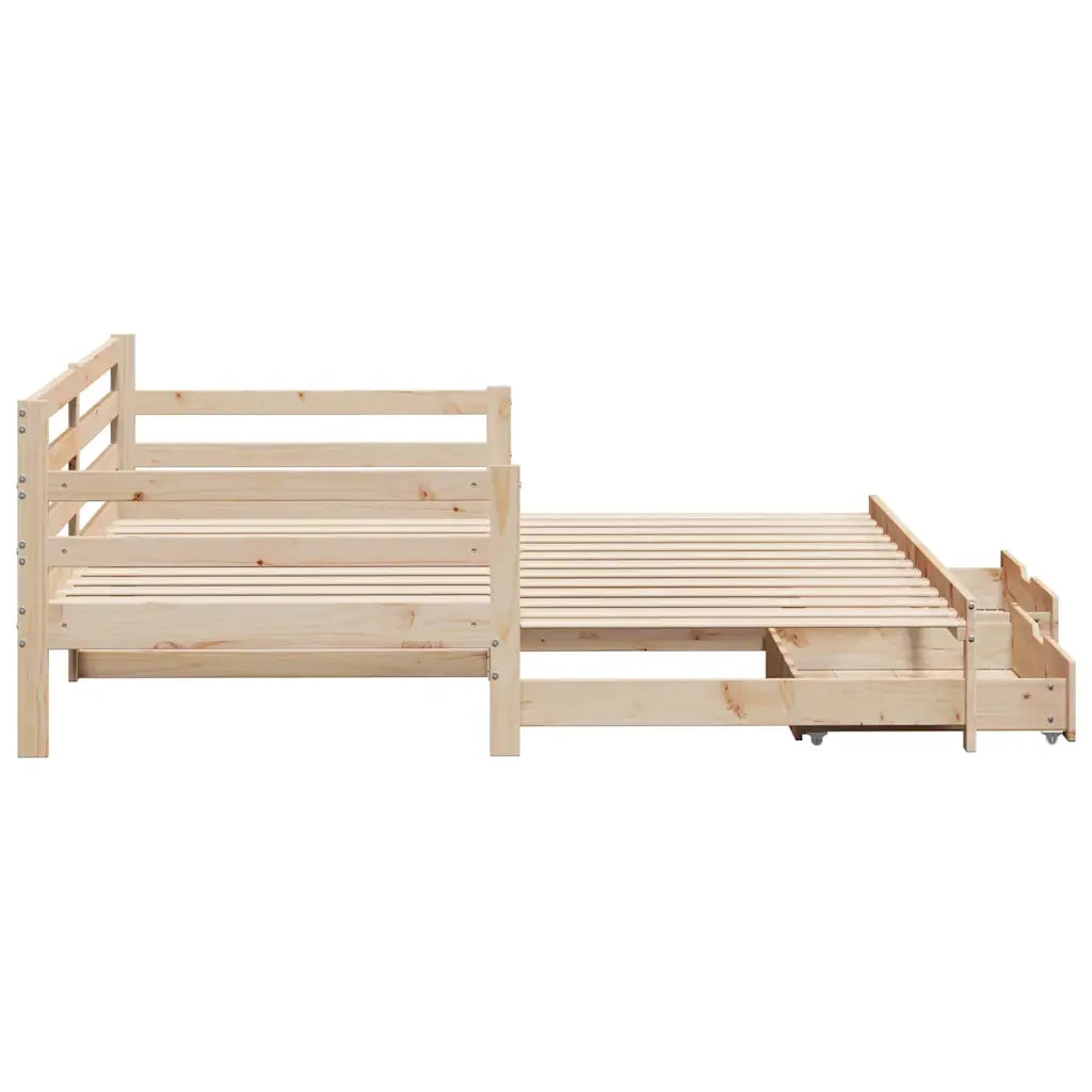 Divano letto | Sof¨¤ letto | Letto singolo Estraibile con Cassetti senza Materasso 90x200 cm