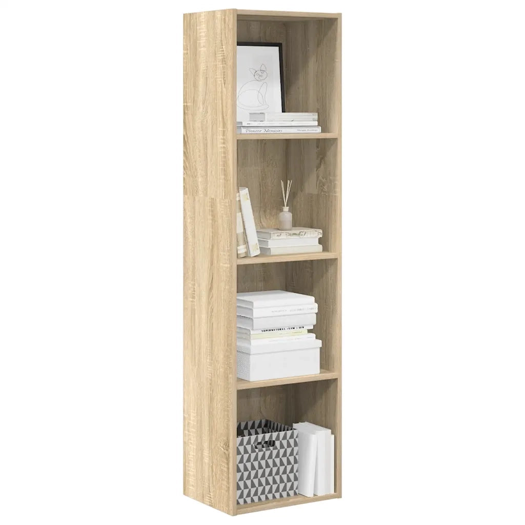 Libreria Rovere Sonoma 40x30x152 cm in Legno Multistrato 857878