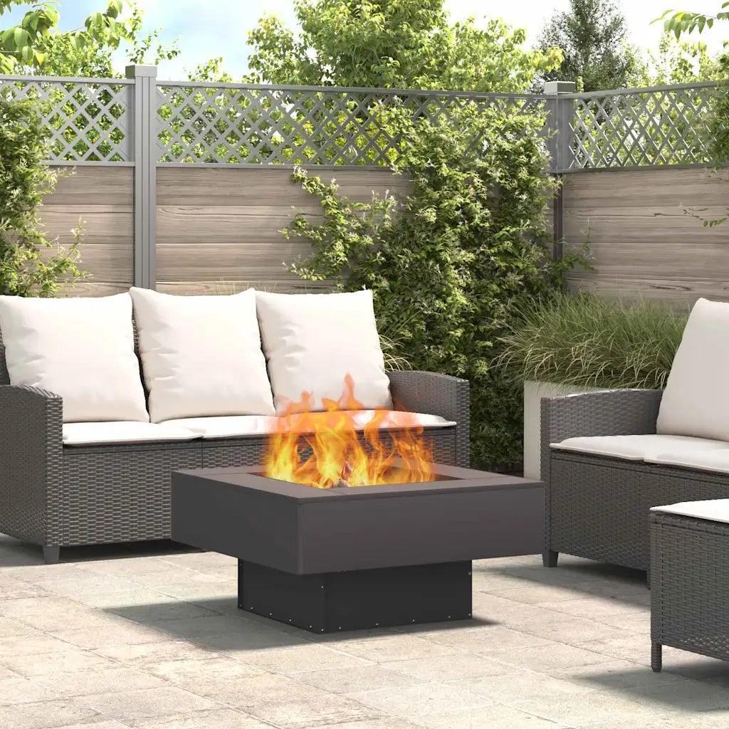 Focolare Nero 80 x 80 x 40 cm Acciaio CFW8754259