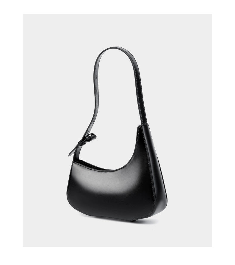 Borsa da donna in vera pelle nera