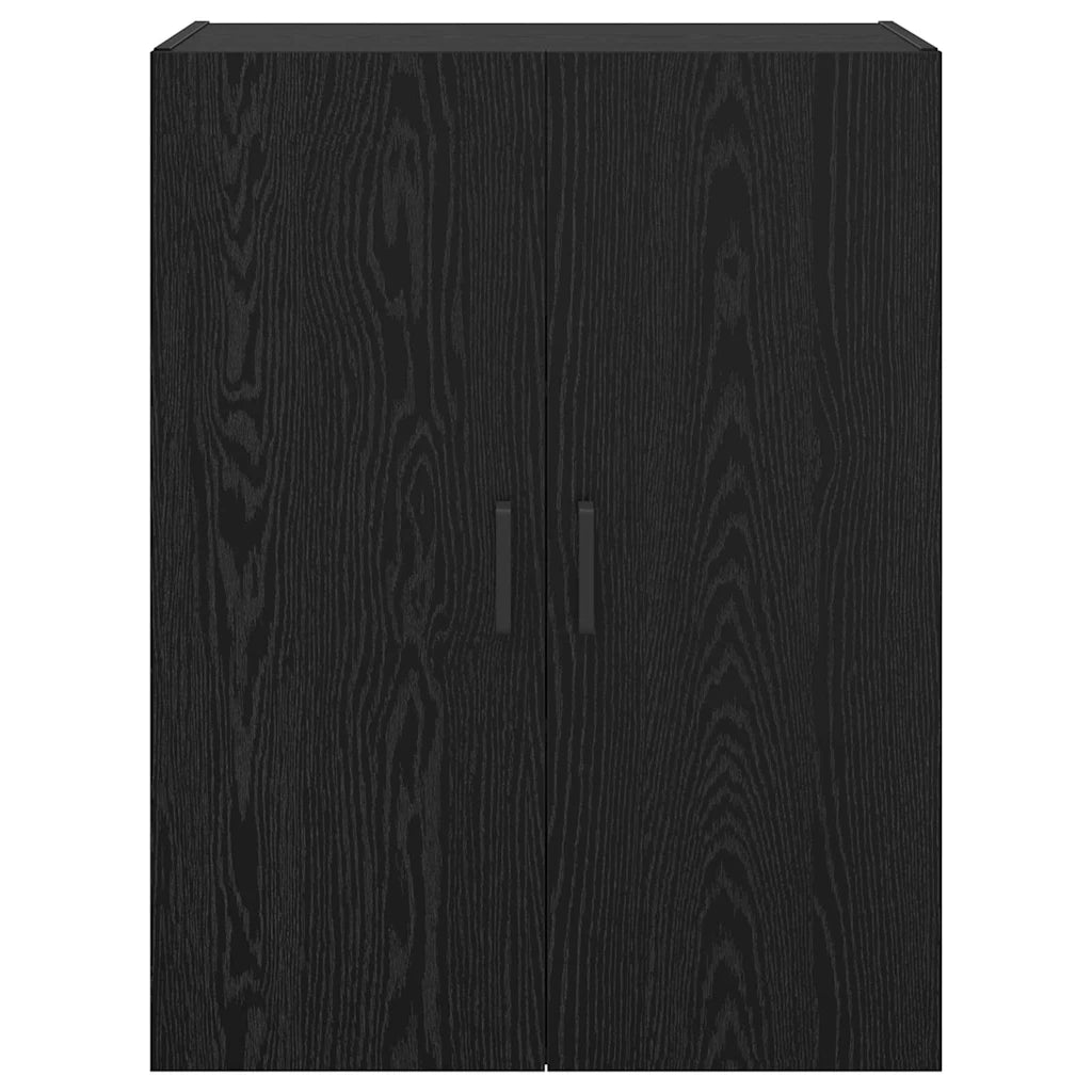 Mobiletto a muro 2 pcs Rovere Nero 69,5 x 34 x 90 cm