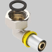 RACCORDO A GOMITO PER MULTISTRATO DADO GIREVOLE 16x3/4 - 40 pezzi - F.I.V.