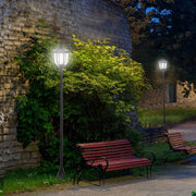 LAMPADA SOLARE LED da esterno in plastica nera IP44