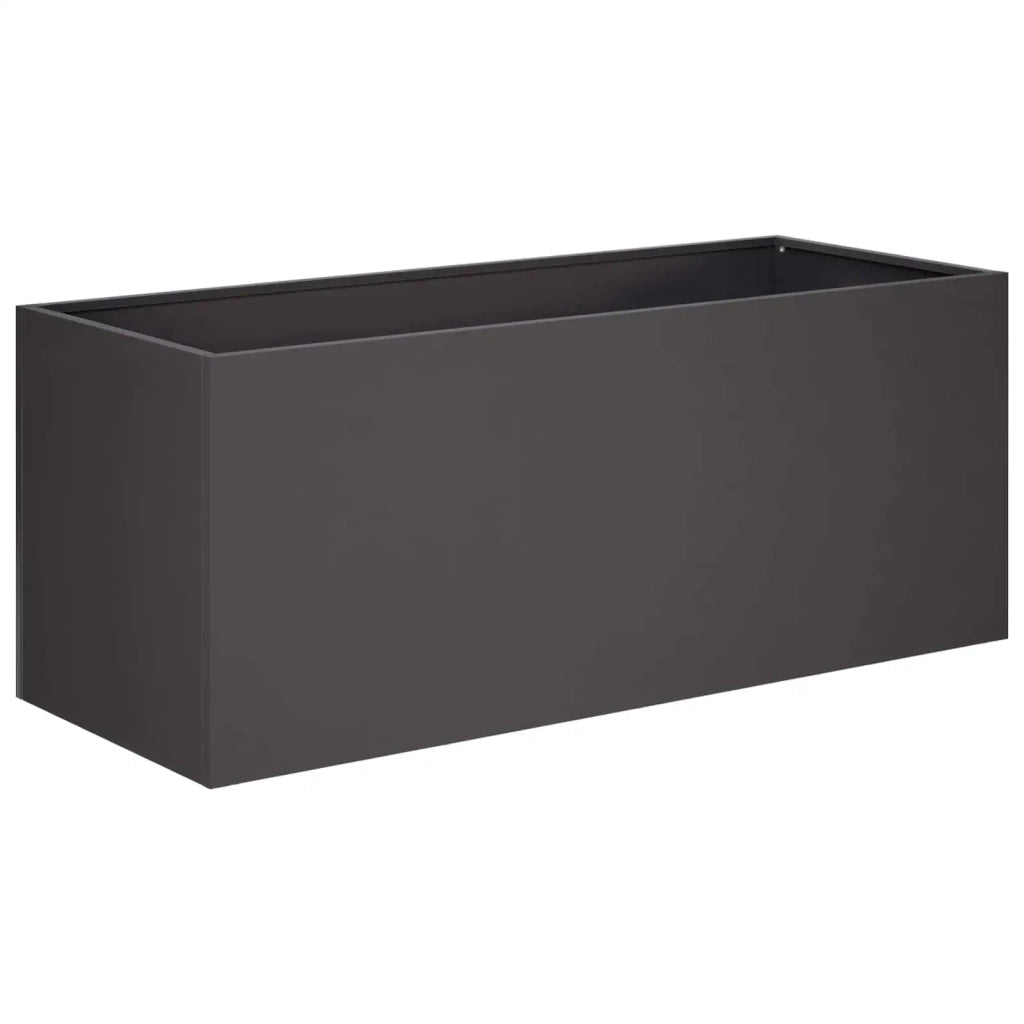 Vaso da giardino 2 pz Nero 80 x 40 x 40 cm 8005233