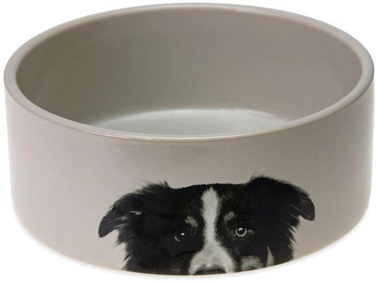 Ciotola per Animali, Ceramica, Crema, 1500 ml, 18,5 x 18,5 x 7,5 cm