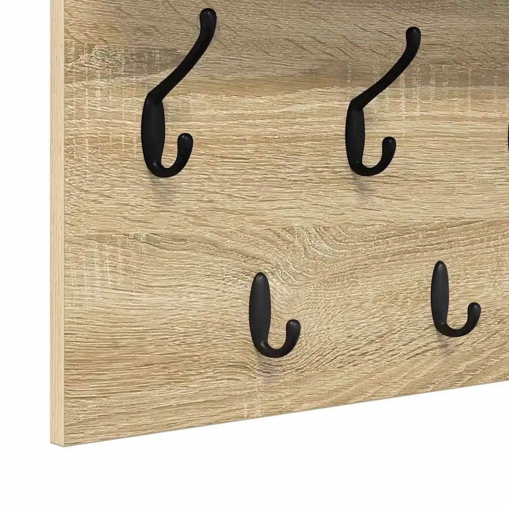 Appendiabiti a muro Rovere Sonoma 100 x 40 x 12 cm 874445