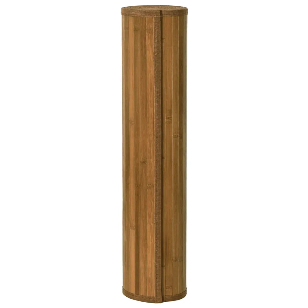 Tappeto Rettangolare Marrone 70x1000 cm in Bambù 376896