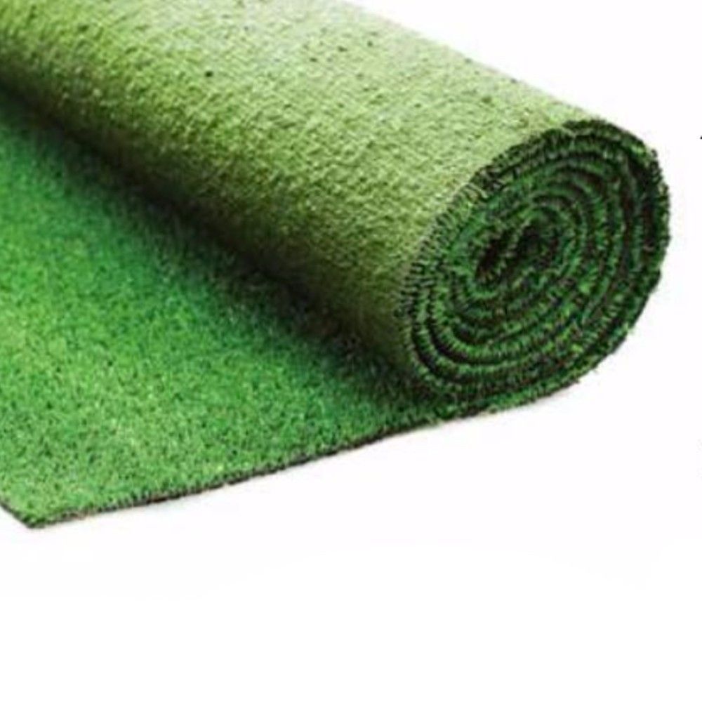 Erba Sintetica per Giardino 10 mm 2x25 m Fondo Drenante Verde
