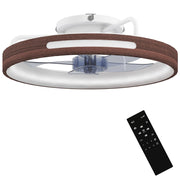 Ventilatore a Soffitto con Luce LED ¨C zephmum ¨C DC 40W Telecomando 6 Velocit¨¤ 3 Colori