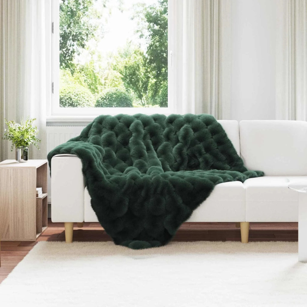 Coperta antiscivolo in finta di coniglio Olite 4 pcs Poliestere